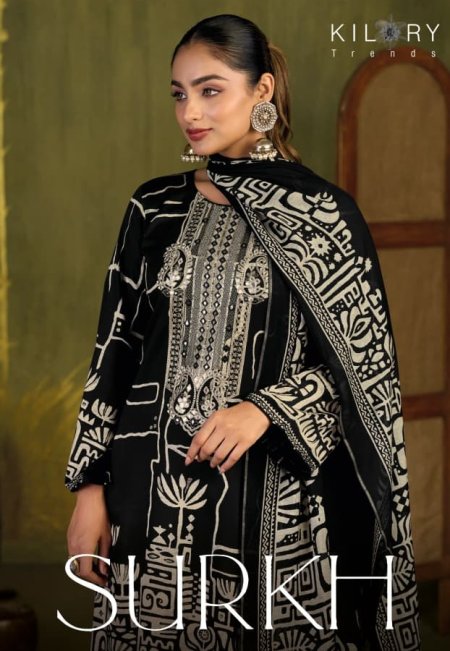 Surkh By Kilory Gajji Silk Printed Dress Materials